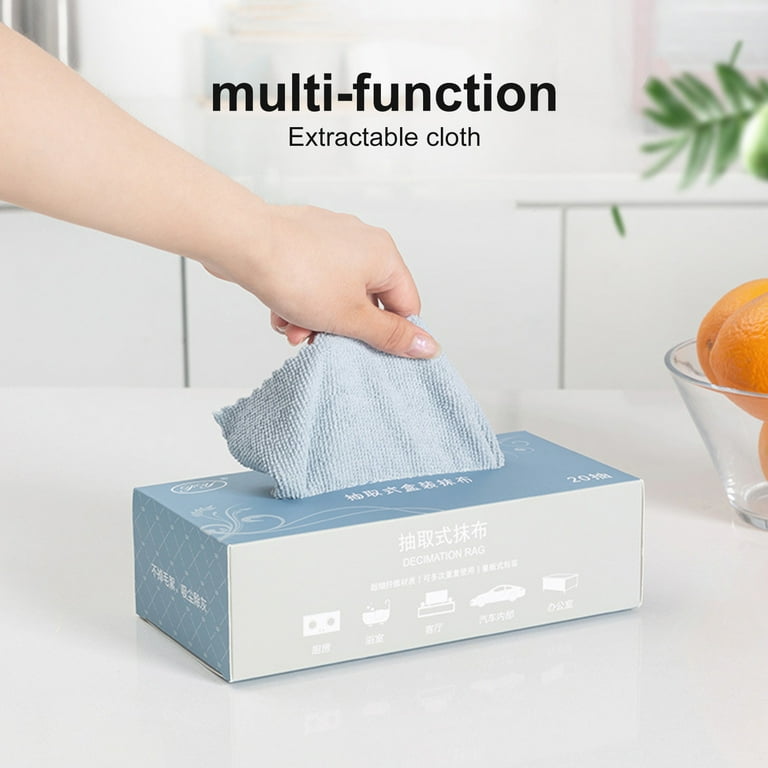 Reusable Microfiber Cleaning Cloth Box (20 pieces per box)