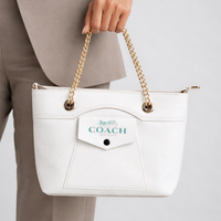 Pearl White Chain Tote