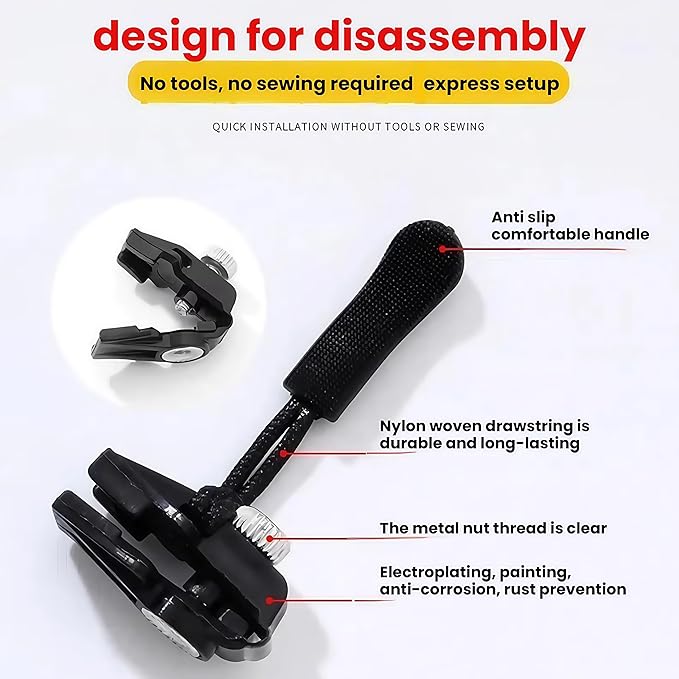 Universal Zipper Fixer – PACK OF 3 (size: S,M,L)